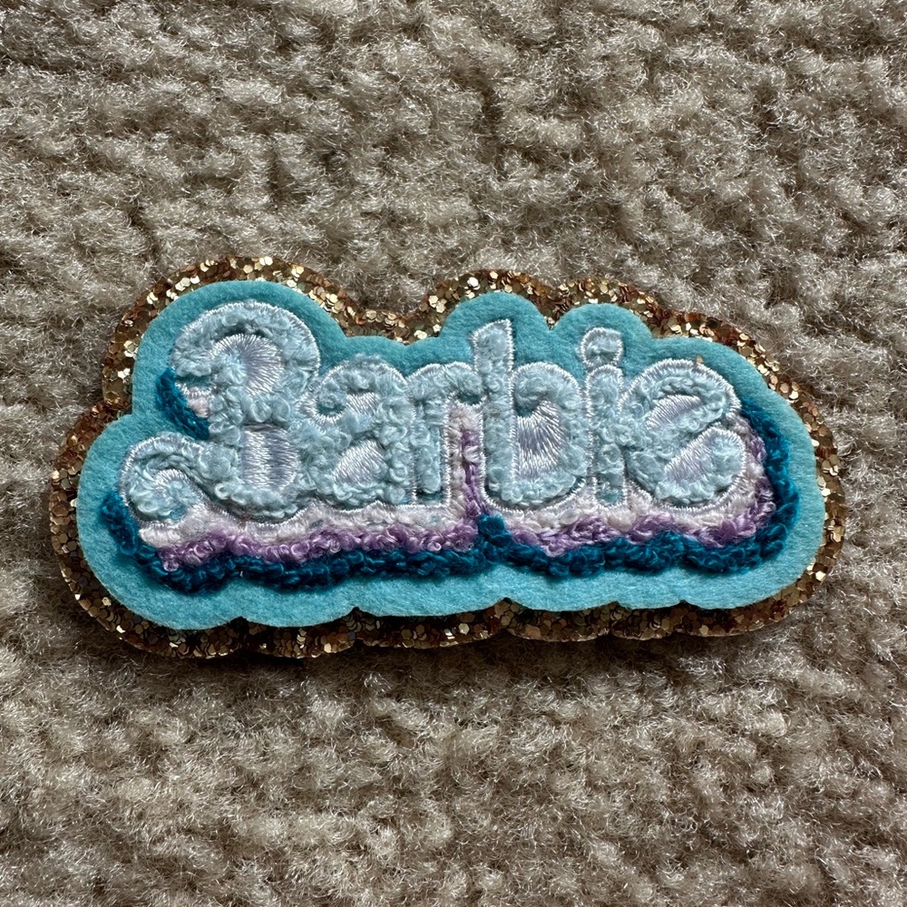 Stoney clover lane X Barbie logo large sticker patch